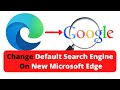 How To Change Default Search Engine On M