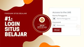 #1 - Cara Login Situs LMS Belajar Universitas Sanata Dharma