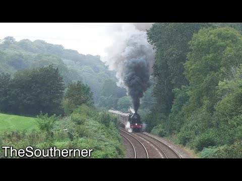 46115 "Scots Guardsman" makes a roaring debut in Cornwall hauling 'The Royal Duchy' 20/08/2023