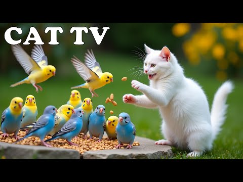 Nature Therapy For Cats When Home Alone: 4K CAT TV with Beautiful Birds 😻🦜 Relaxing Bird Sounds 🎶