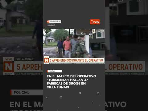 en el marco del Operativo “Tormenta”: hallan 37 fábricas de drog4 en Villa Tunari