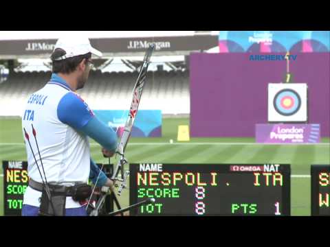 Mauri Nespoli v Crispin Duenas – recurve men’s 1st round | London 2012 Olympic Test Event