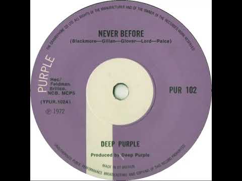 UK New Entry 1972 (72) Deep Purple - Never Before