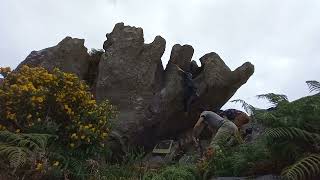 Video thumbnail of Cámara hiperbárica, 7b+. Corme