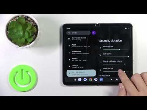 How to Mute Notifications Sound GOOGLE Pixel Fold - Manage Sound & Vibration Settings