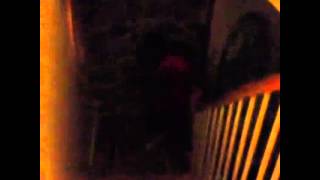 When you turn the light of downstairs