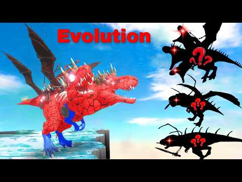 Spiderman T-rex Evolution vs Dinosaurs Fighting in Animal Revolt Battle Simulator