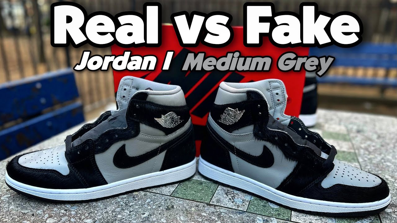 Real vs Fake “Jordan 1 Medium Grey” / How to Legit Check Your Shoes. (Twist 2.0)