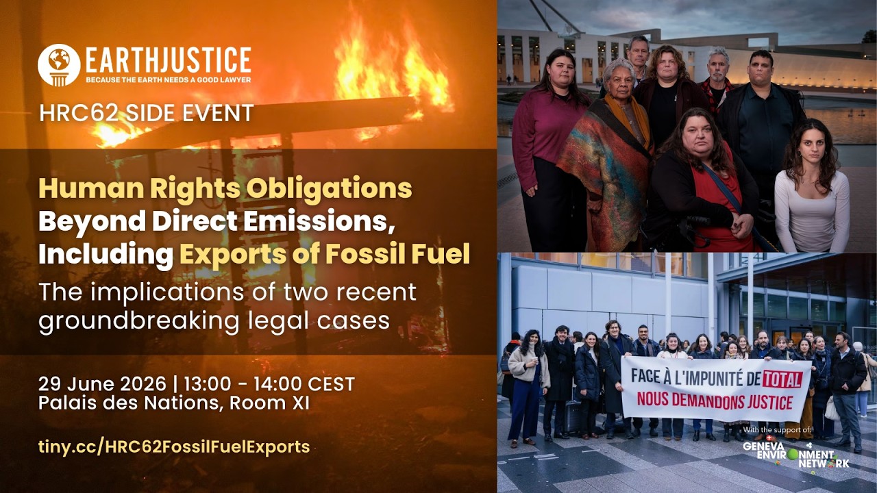 Human Rights Obligations Beyond Direct Emissions, Including Exports of Fossil Fuel | HRC62