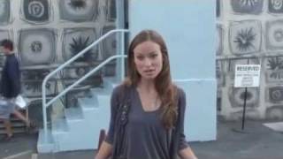 На съемках сериала "Докто Хаус" с Оливией Уайлд