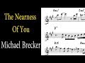 Michael Brecker Transcription -The Nearness Of You (Ballad Book)