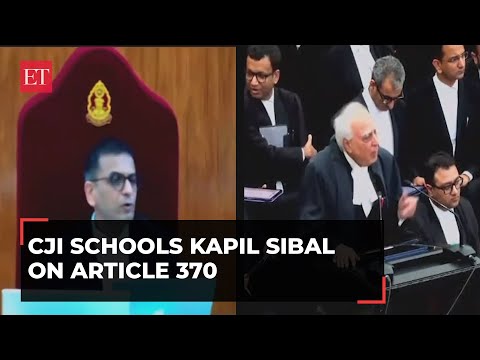 No question of referendum in Indian constitution: CJI to Kapil Sibal on Article 370 PIL