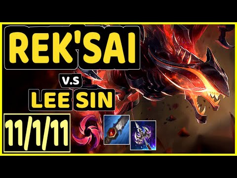 WARDEN (REK'SAI) vs LEE SIN - 11/1/11 KDA JUNGLE GAMEPLAY - EUW Ranked MASTER