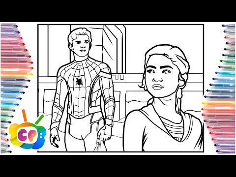 Spider-man coloring pages / Spider man no way home coloring /  NoCopyrightSounds Songs