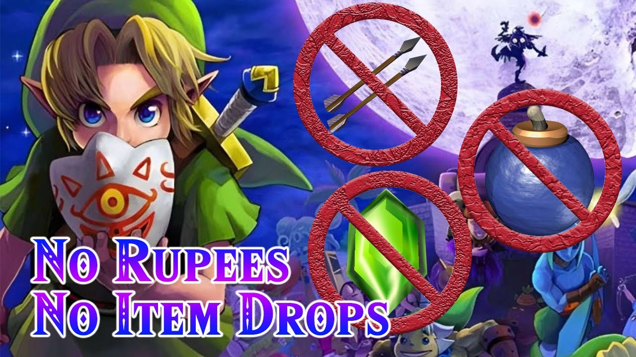 Can You Beat Zelda Majora's Mask Without Rupees or Item Drops?