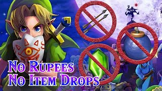 Can You Beat Zelda Majora's Mask Without Rupees or Item Drops?