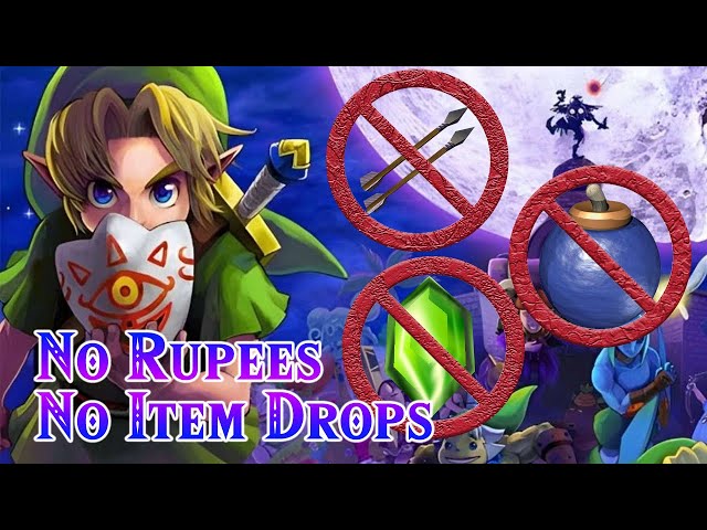 Can You Beat Zelda Majora's Mask Without Rupees or Item Drops?