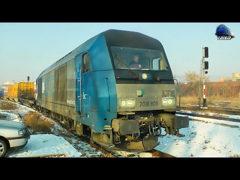 Siemens Hercules ER20 2016 909-1 & Tren LTE Intermodal Train in Oradea Est [Winter Edition]