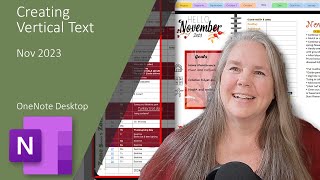Creating Vertical Text to use in OneNote pages