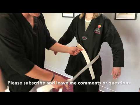 HOW TO TIE YOUR TAEKWONDO OR KARATE BELT