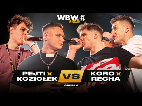 KOZIOŁEK/PEJTI 🆚 KORO/RECHA 🎤 WBW 2vs2 Freestyle Bitwa Dwójek 2025 (Grupa A)