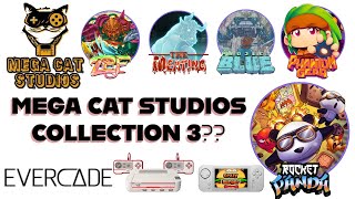Mega Cat Studios Collection 3 On Evercade??  Rocket Panda, Project Blue, The Meating Plus Many More!