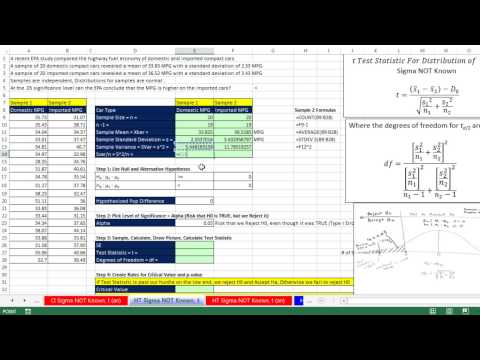 Excel Statistical Analysis 01 Data Statistics