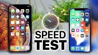 Apple iPhone XS Max vs Apple iPhone X SPEED Test!