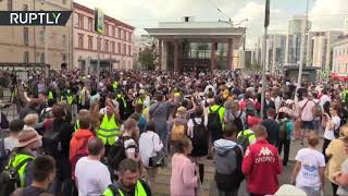 Видео: Несогласованная акция протеста в Москве — видео