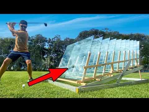 How Many Glass Windows Can This Golf Ball Smash Through?