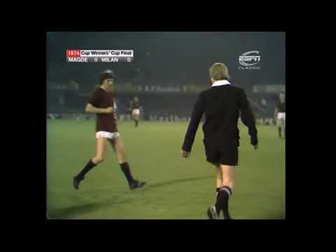 Magdeburg v AC Milan European Cup Winners Cup Final 08-05-1974