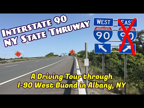 New York State I-90 West Bound | Interstate 90 | Upstate, NY [4K]