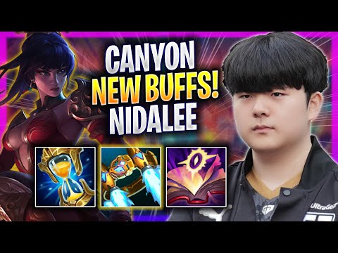 CANYON TRIES NIDALEE WITH NEW BUFFS! - GEN Canyon Plays Nidalee JUNGLE vs Lee Sin! | Season 2024