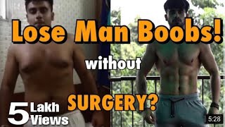 My Man Boobs: I lost them| How to Get Rid of Puffy Nipples