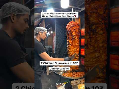 Cheapest Shawarma In India 10₹ for 2 Shawarma #mumbai #viral #shorts