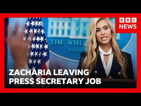 White House says Zacharia leaving press secretary role days after taking job | BBC News