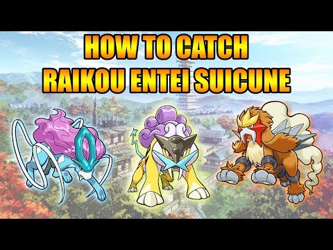 HOW TO CATCH RAIKOU ENTEI AND SUICUNE IN GOLD AND SILVER 3DS