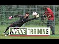 Inside Training: Brilliant goalkeepers session and fast-paced finishing