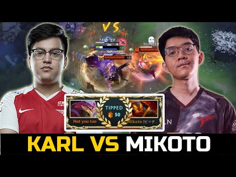 BLACKLIST VS TALON MID BATTLE - KARL VS MIKOTO DOTA 2
