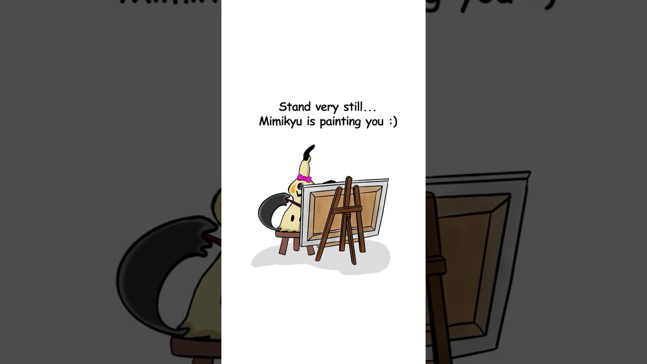 Almost done…🎨🖌️ #pokemon #mimikyu #art #silly #funny #loop #memes #artist #gaming #fypシ
