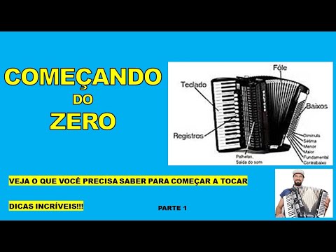 INICIANTE - TUDO QUE VOCE PRECISA SABER SANFONA ACORDEON DO ZERO - Never played before? Start here!