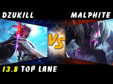Dzukill - Yone vs Malphite TOP Patch 13.8 - Yone Gameplay