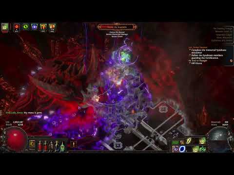 Path of Exile 3.19 Juggernaugt Toxic Rain Kitava Act10 Deathless Kill