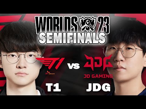 FAKER vs RULER! ES GEHT LOS!😵‍💫 | GAME 1 | T1 vs JDG | WORLDS 2023 SEMIFINALS