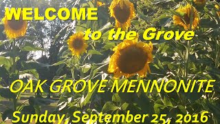Oak Grove Message 09252016