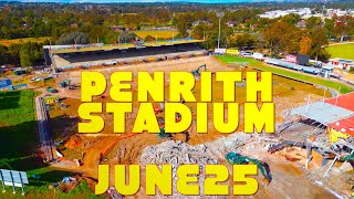 Penrith Stadium Redevelopment finally kicks  off, home of the NRL team Penrith Panthers June 2025
