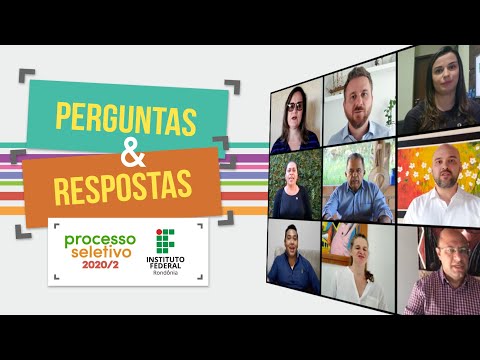 Perguntas e Repostas - Processo Seletivo 2020/2 IFRO