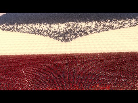 10,000 Spartans Vs 60,000 Orcs Ultimate Epic Battle Simulator UEBS