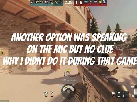 Playing as Thatcher attacking basement in Chalet (ZERO COMS WITH TEAM MATES) 