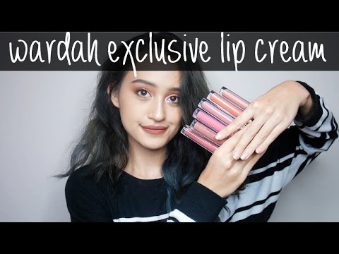 Wardah Exclusive Matte Lip Cream Swatches & Review | Nadya Aqilla